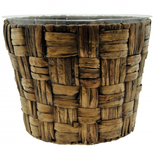 13 inch Woven Banana Leaf Basket: Fits 12 inch Pots