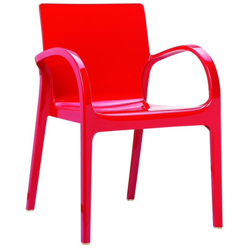 Dejavu Polycarbonate Arm Chair (set Of 4)