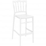 Opera Polycarbonate Barstool Glossy White (Set of 2)