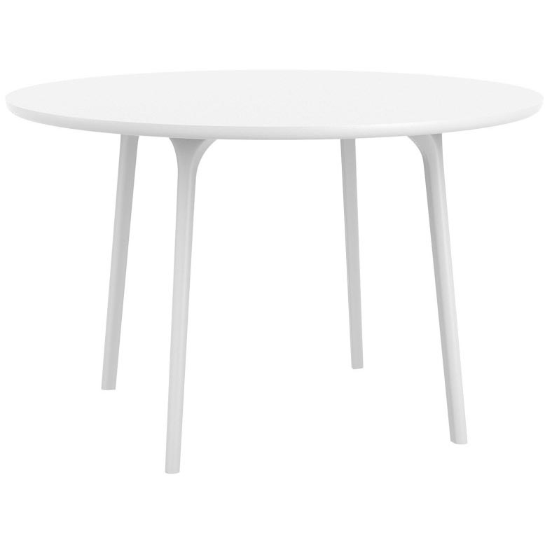 Maya 47 inch White Round Table