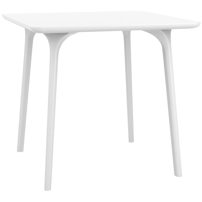 Maya 31 inch White Square Table