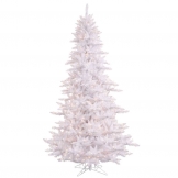 4.5 foot Slim White Fir Tree: Clear LEDs