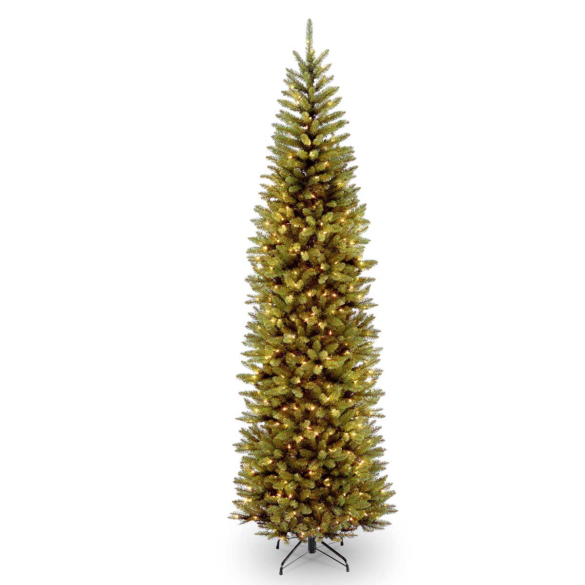National Tree Company 10 foot Kingswood Fir Pencil Tree Clear Lights