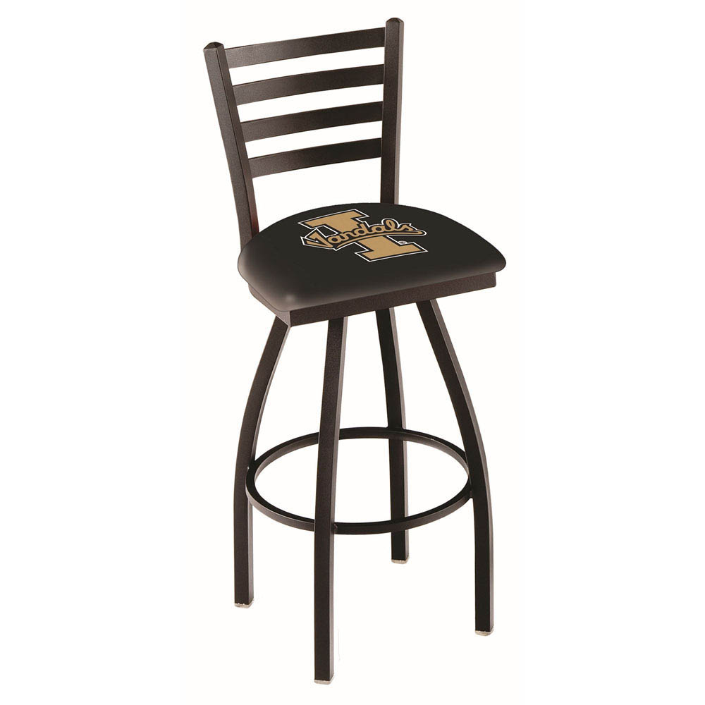 inch Black Idaho Ladder Back Swivel Bar Stool