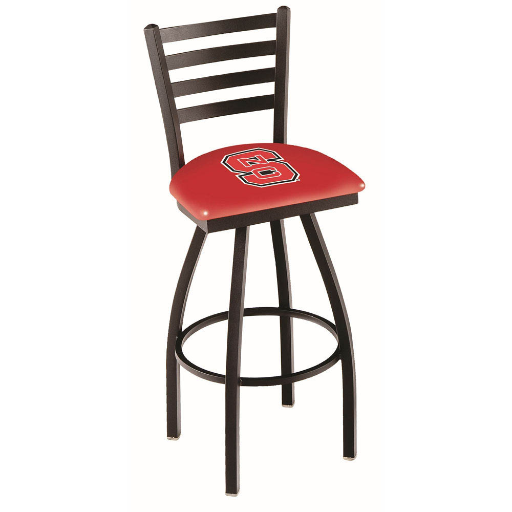 inch Black North Carolina State Ladder Back Swivel Bar Stool