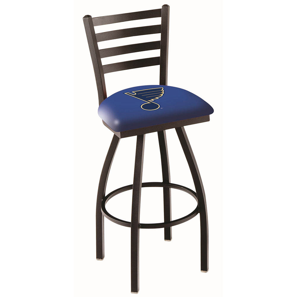 inch Black St Louis Blues Ladder Back Swivel Bar Stool