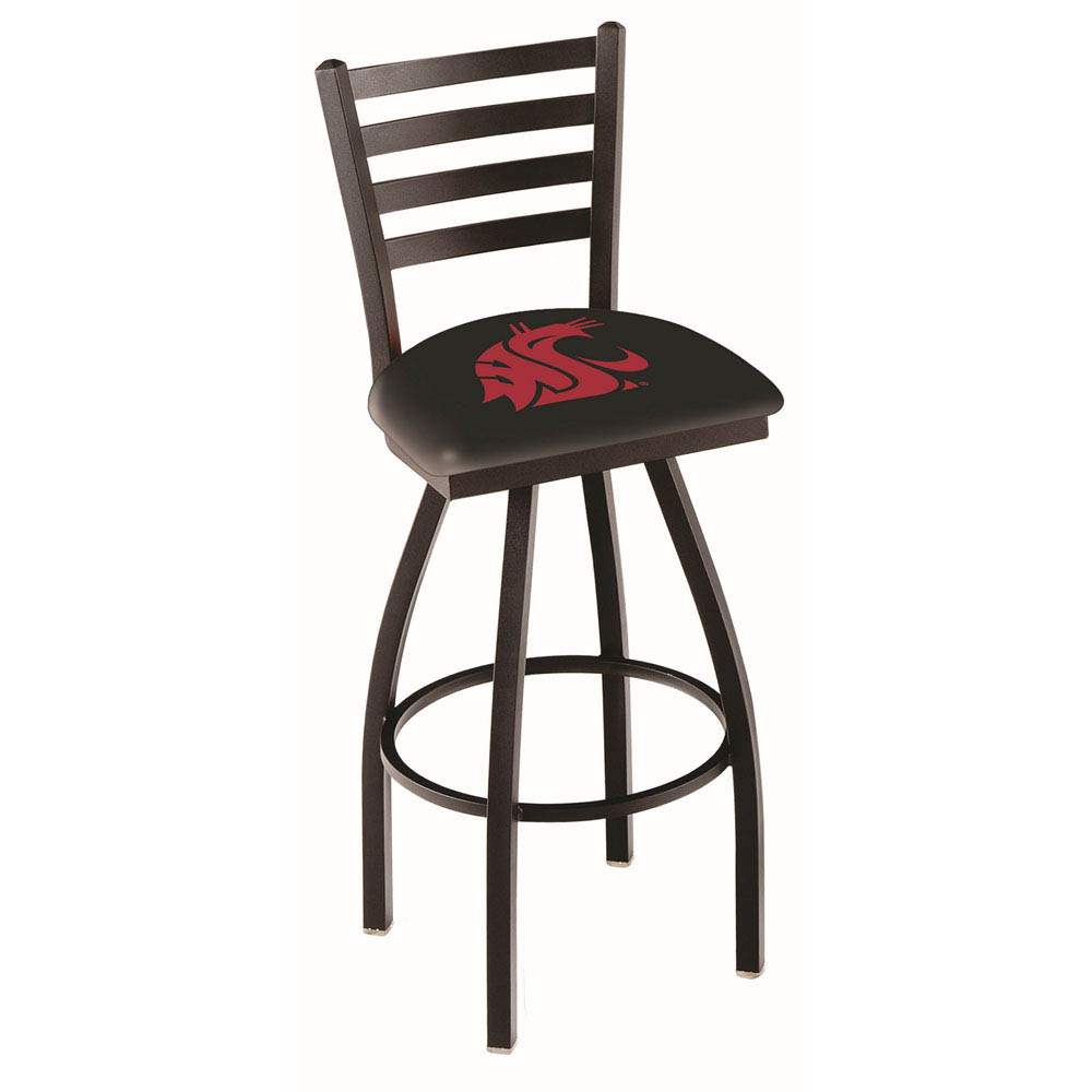 inch Black Washington State Ladder Back Swivel Bar Stool