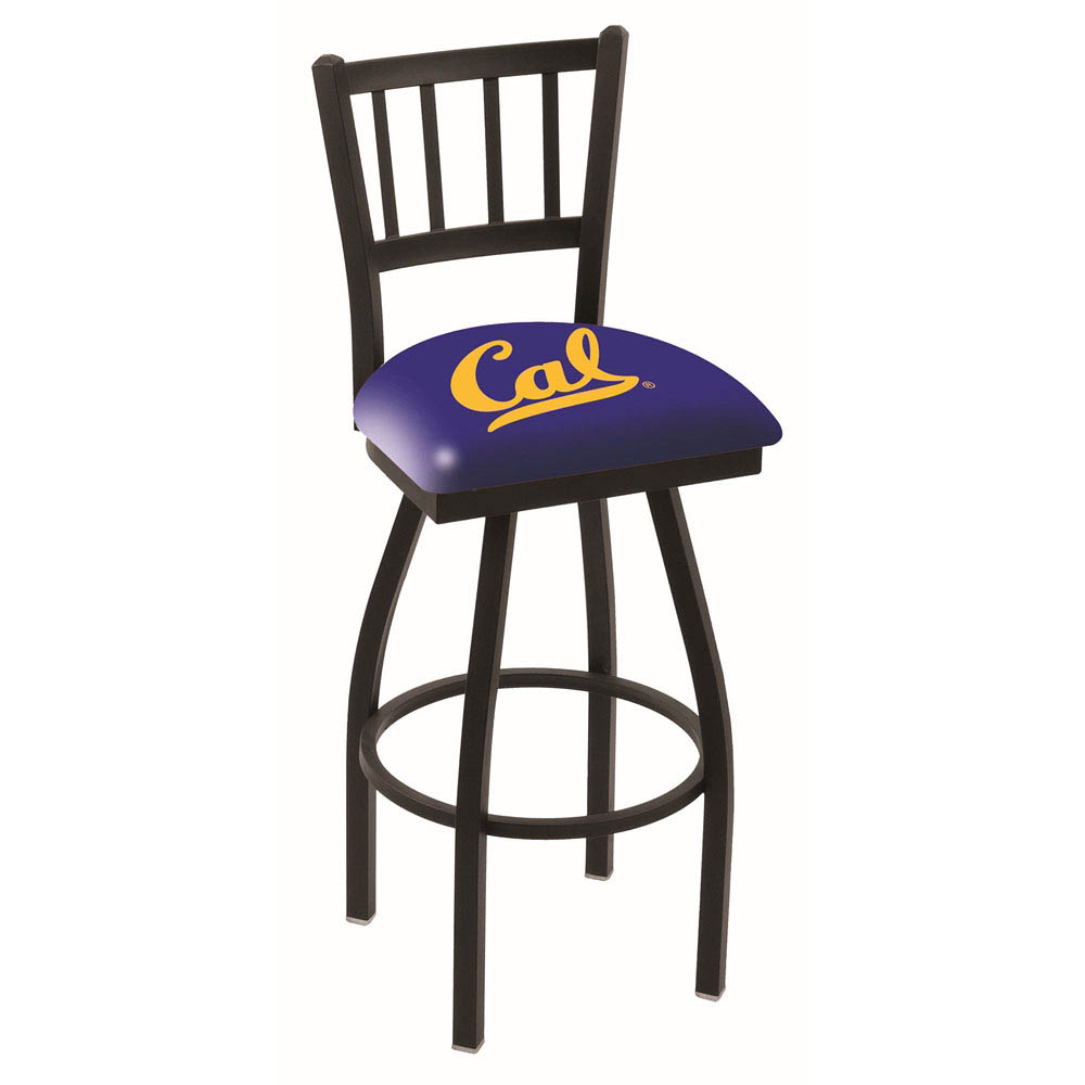 inch Black Cal Jailhouse Back Swivel Bar Stool