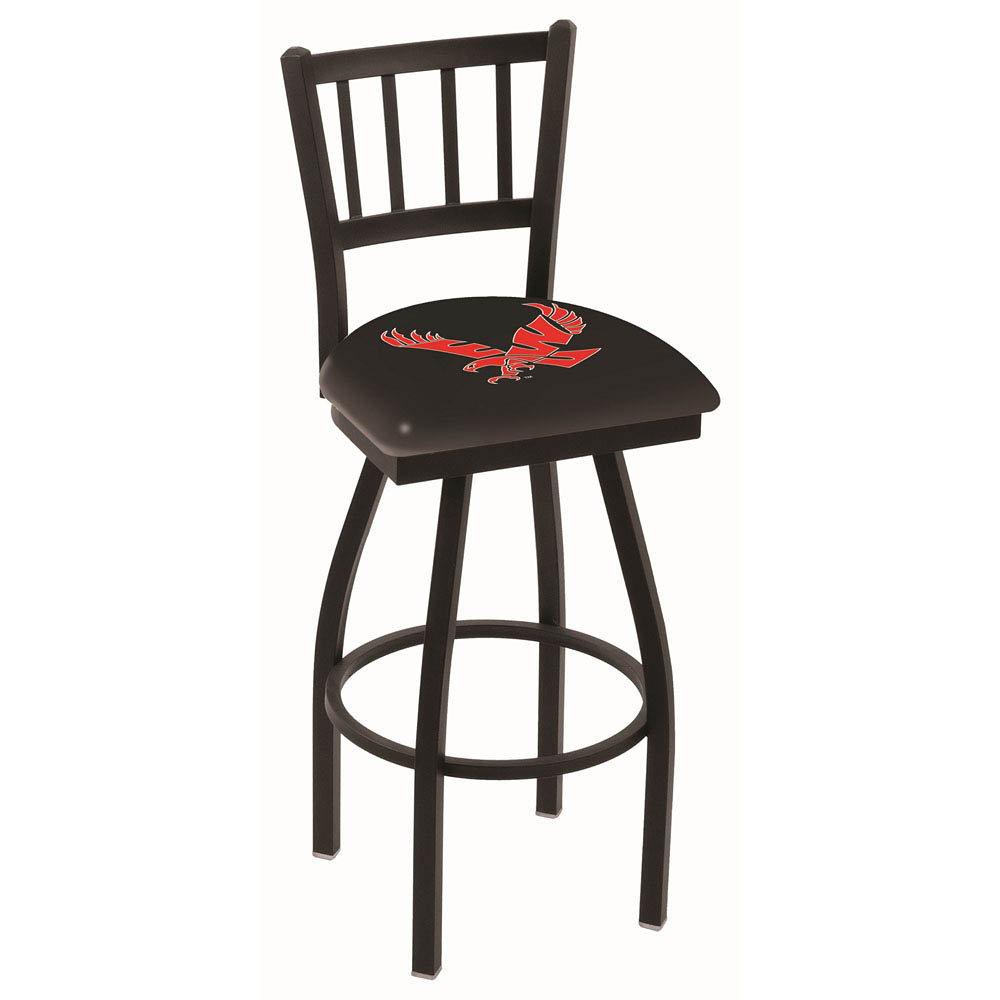 inch Black Eastern Washington Jailhouse Back Swivel Bar Stool