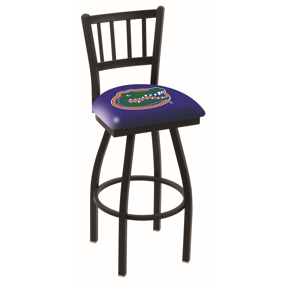 inch Black Florida Jailhouse Back Swivel Bar Stool