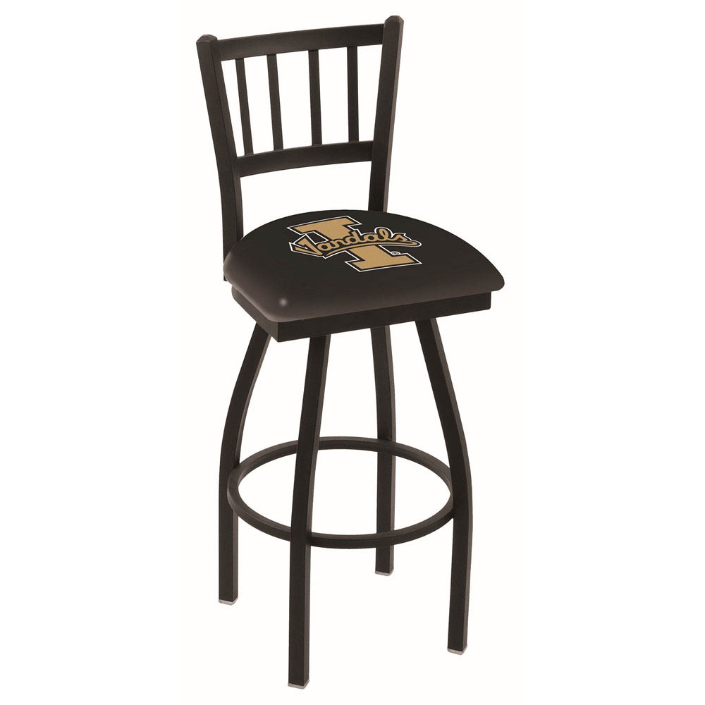 inch Black Idaho Jailhouse Back Swivel Bar Stool