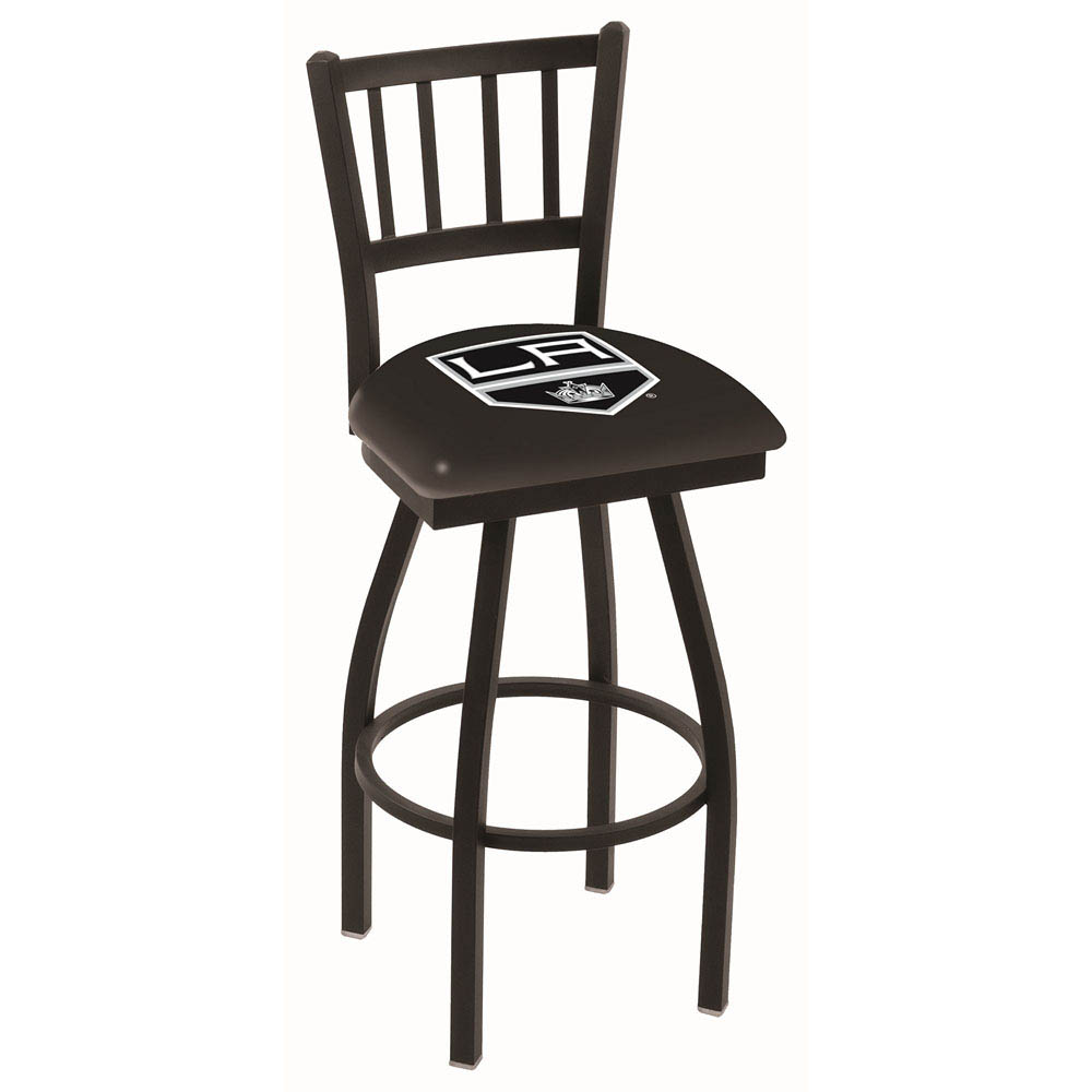 inch Black Los Angeles Kings Jailhouse Back Swivel Bar Stool