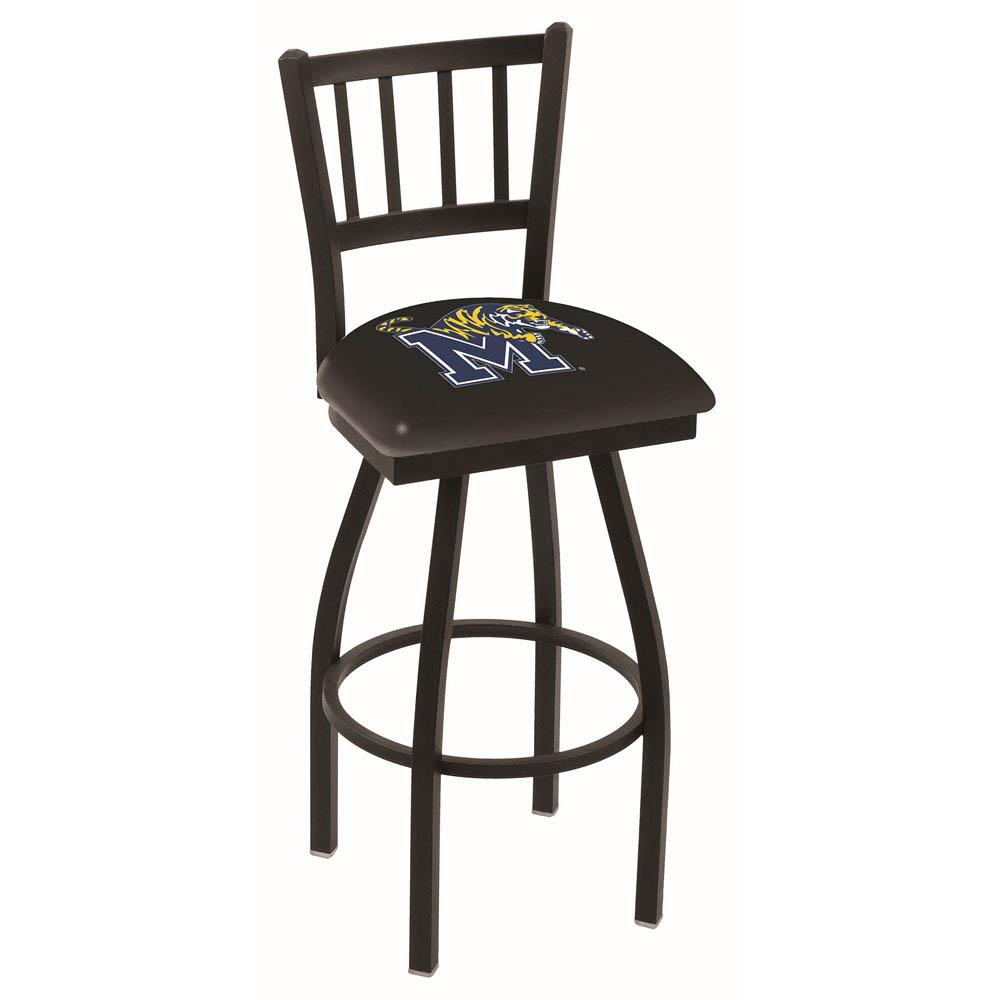 inch Black Memphis Jailhouse Back Swivel Bar Stool