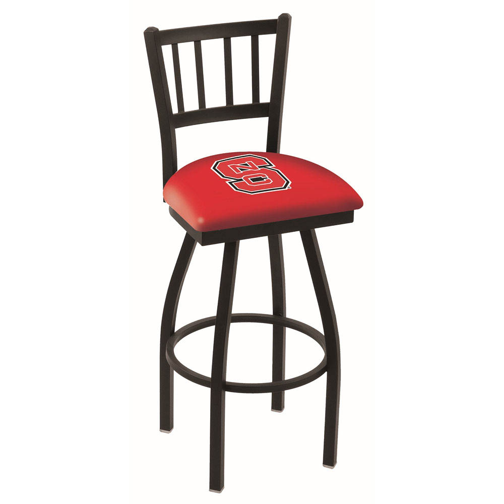 inch Black North Carolina State Jailhouse Back Swivel Bar Stool