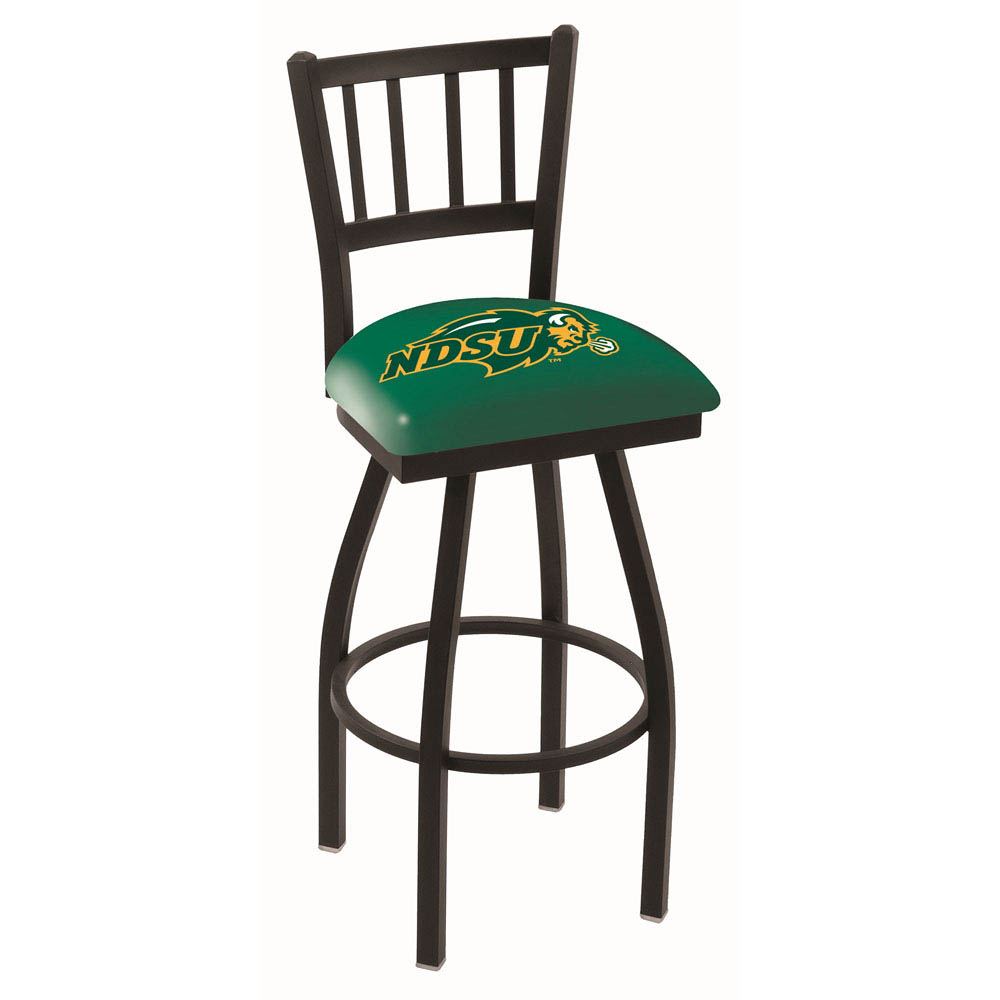 inch Black North Dakota State Jailhouse Back Swivel Bar Stool