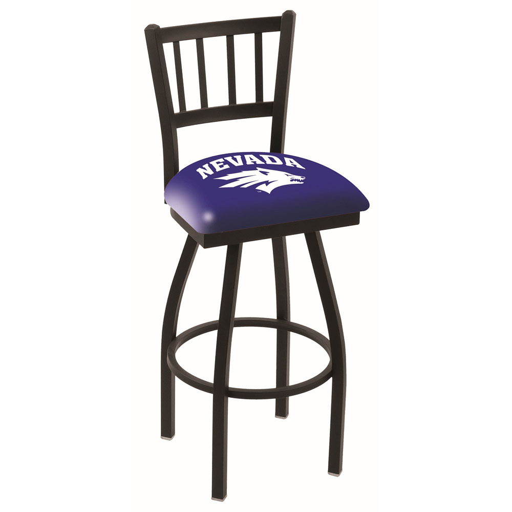 inch Black Nevada Jailhouse Back Swivel Bar Stool