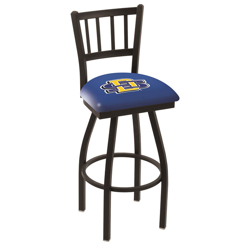 inch Black South Dakota State Jailhouse Back Swivel Bar Stool
