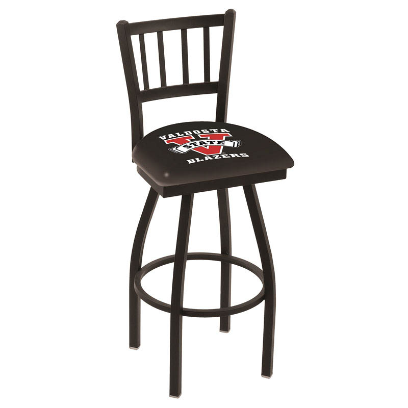 inch Black Valdosta State Jailhouse Back Swivel Bar Stool