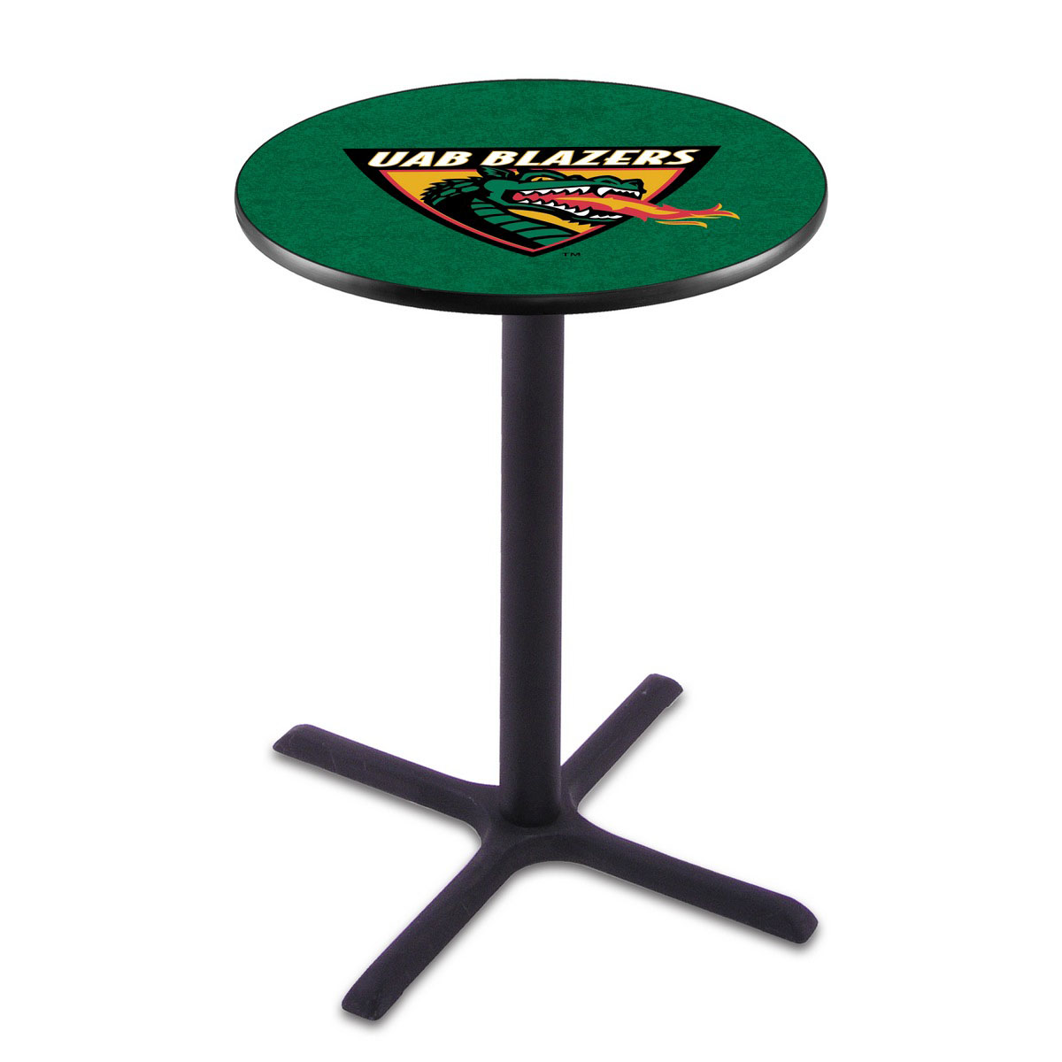 UAB Black Wrinkle Pub Table