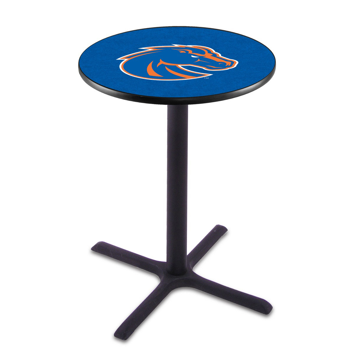 Boise State Black Wrinkle Pub Table