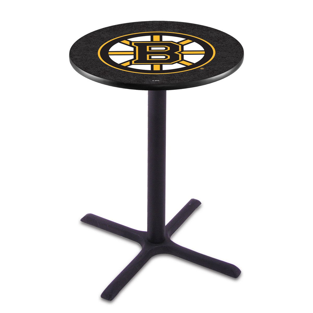 Boston Bruins Black Wrinkle Pub Table