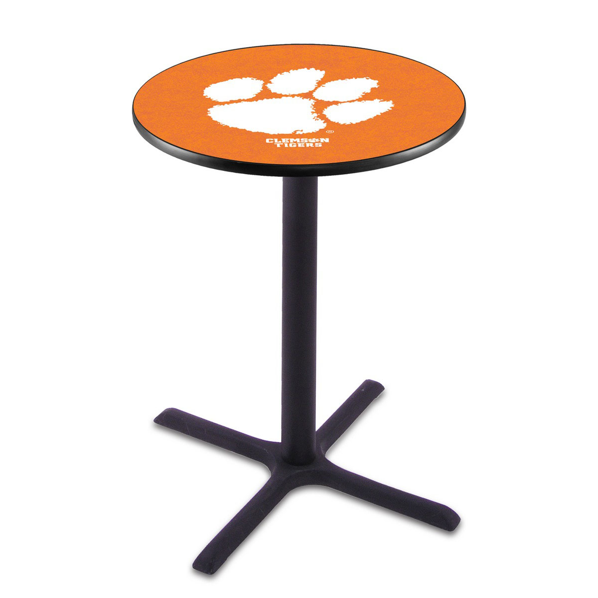 Clemson Black Wrinkle Pub Table