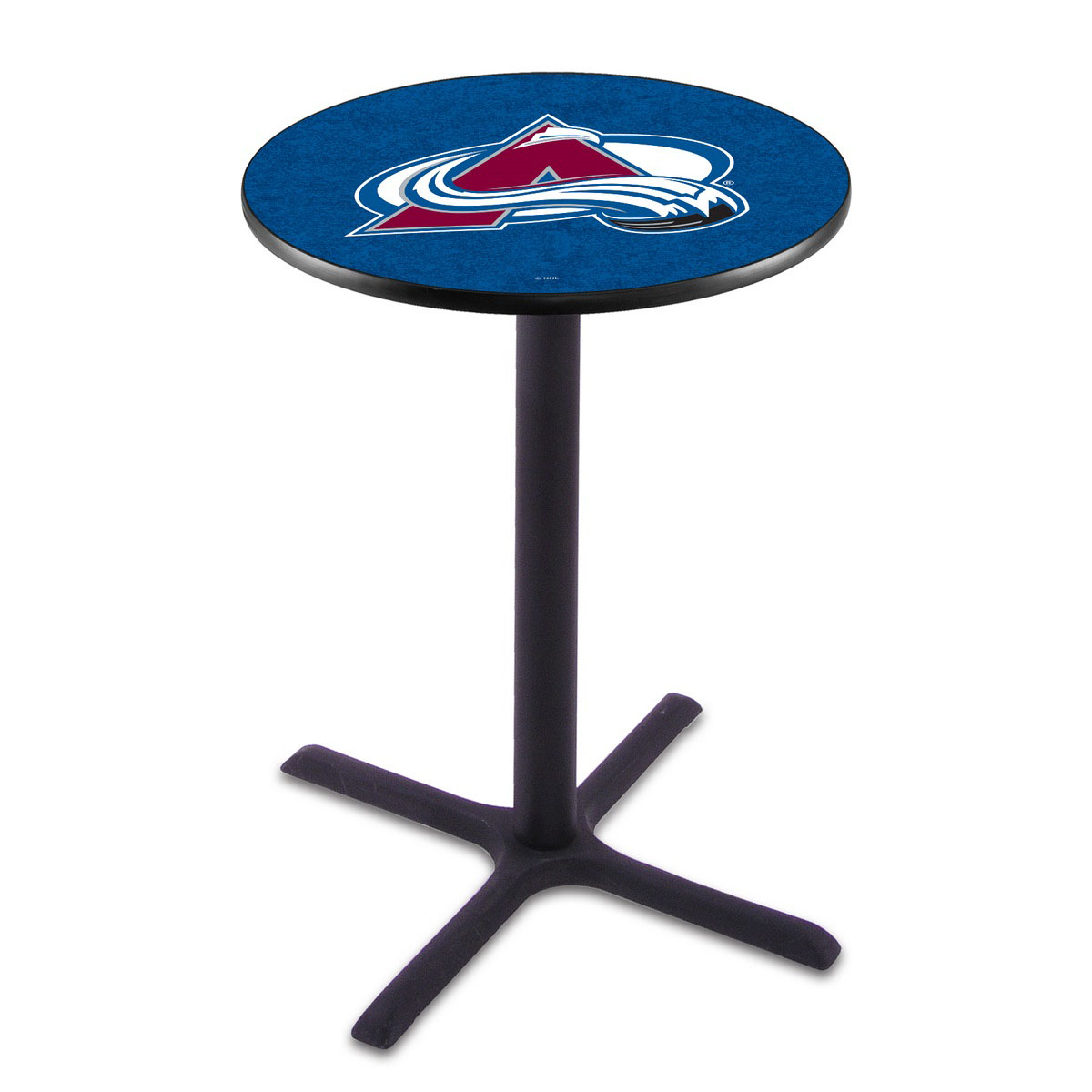 Colorado Avalanche Black Wrinkle Pub Table