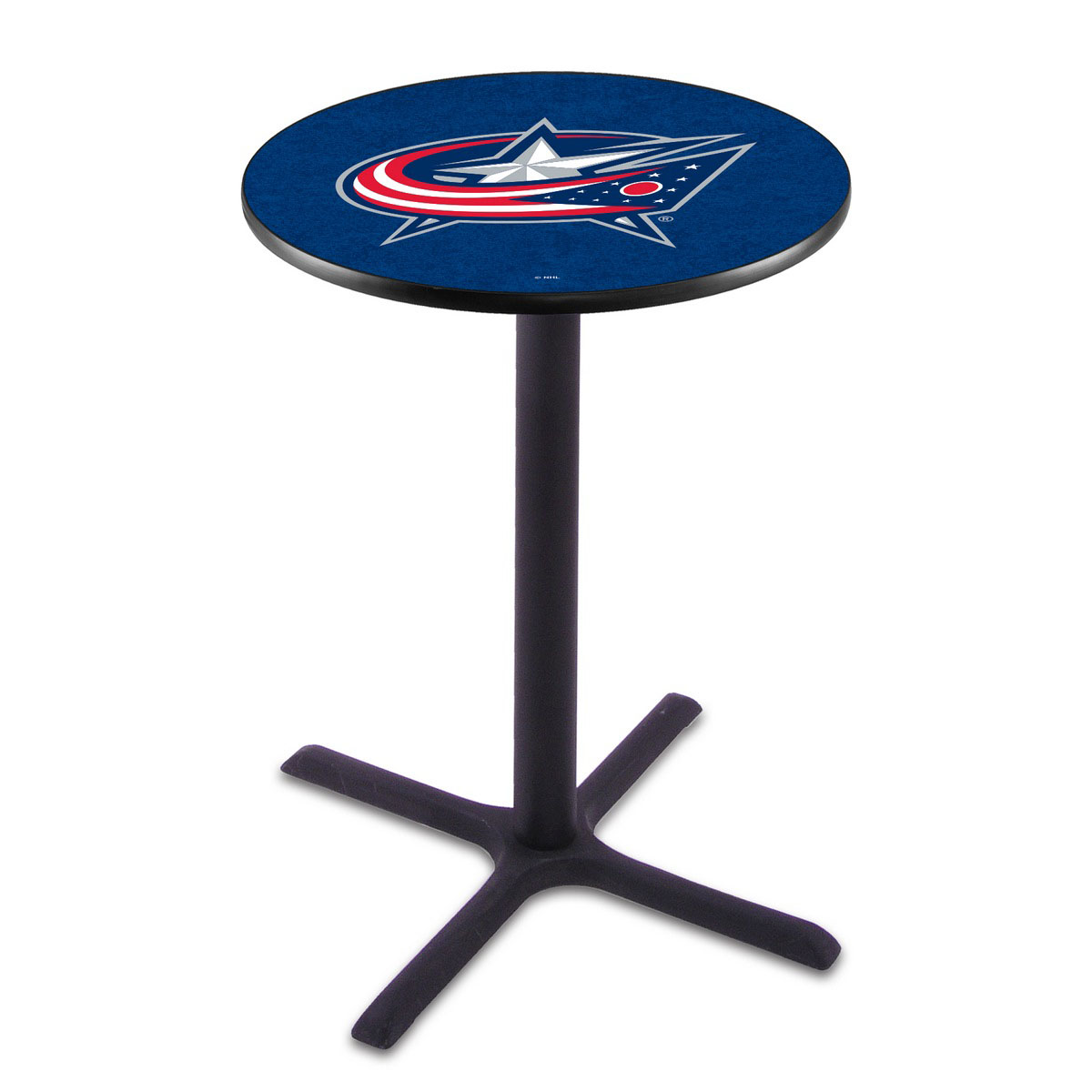Columbus Blue Jackets Black Wrinkle Pub Table
