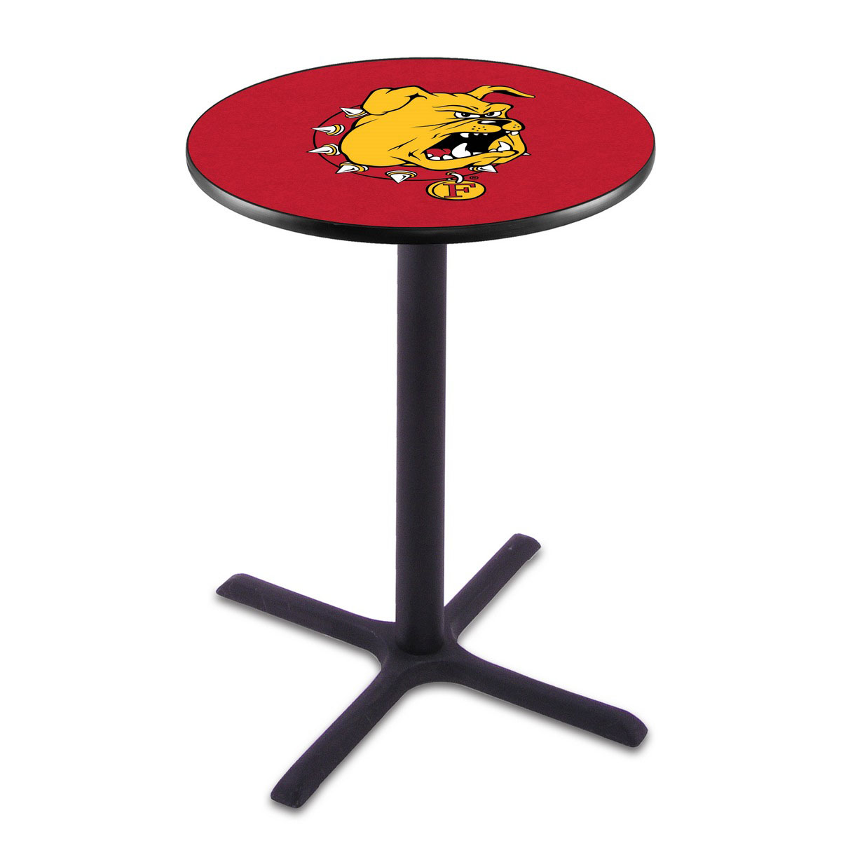 Ferris State Black Wrinkle Pub Table