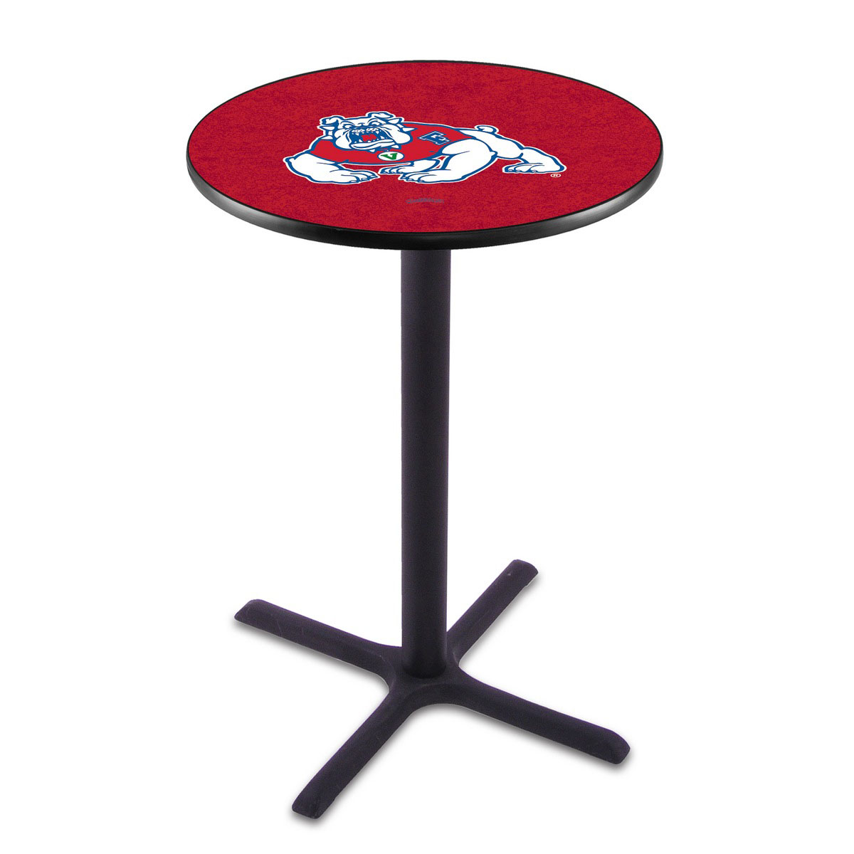 Fresno State Black Wrinkle Pub Table