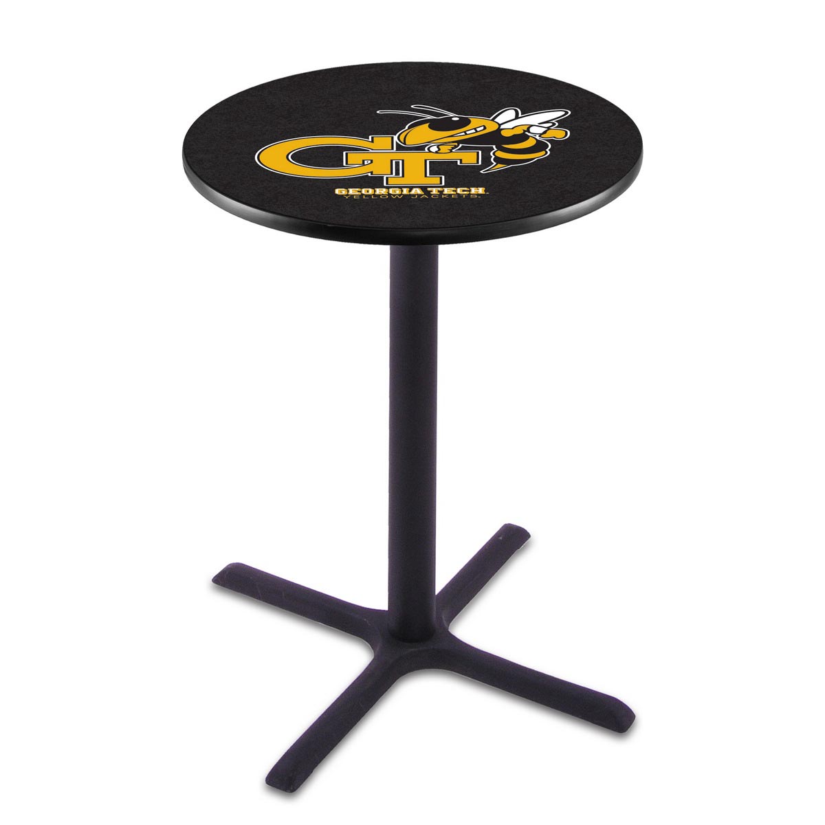 Georgia Tech Black Wrinkle Pub Table