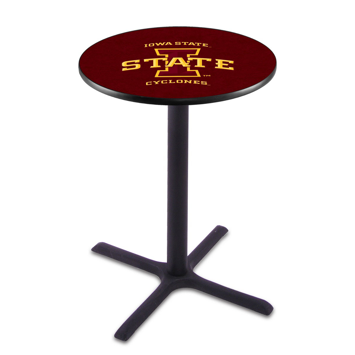 Iowa State Black Wrinkle Pub Table
