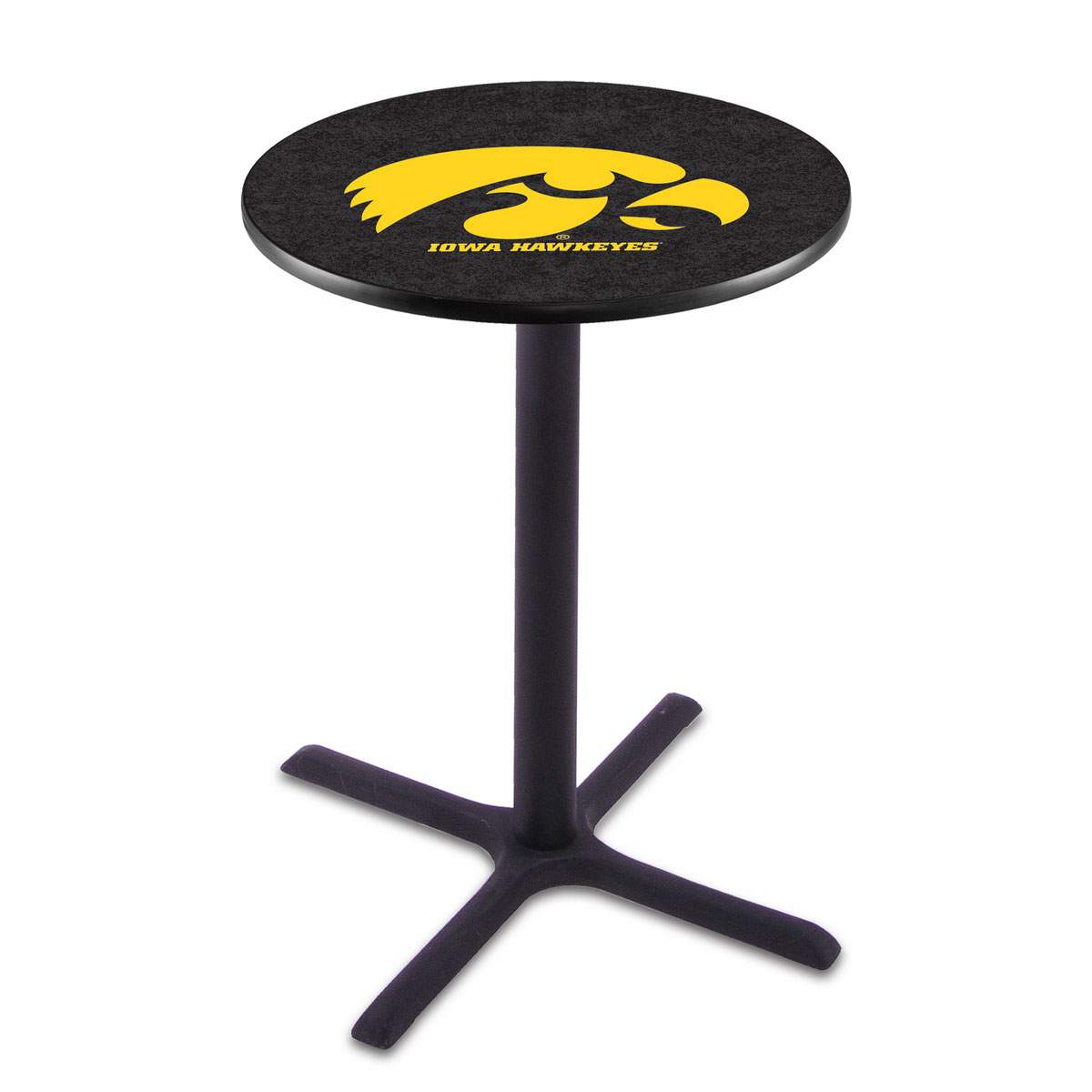 Iowa Black Wrinkle Pub Table
