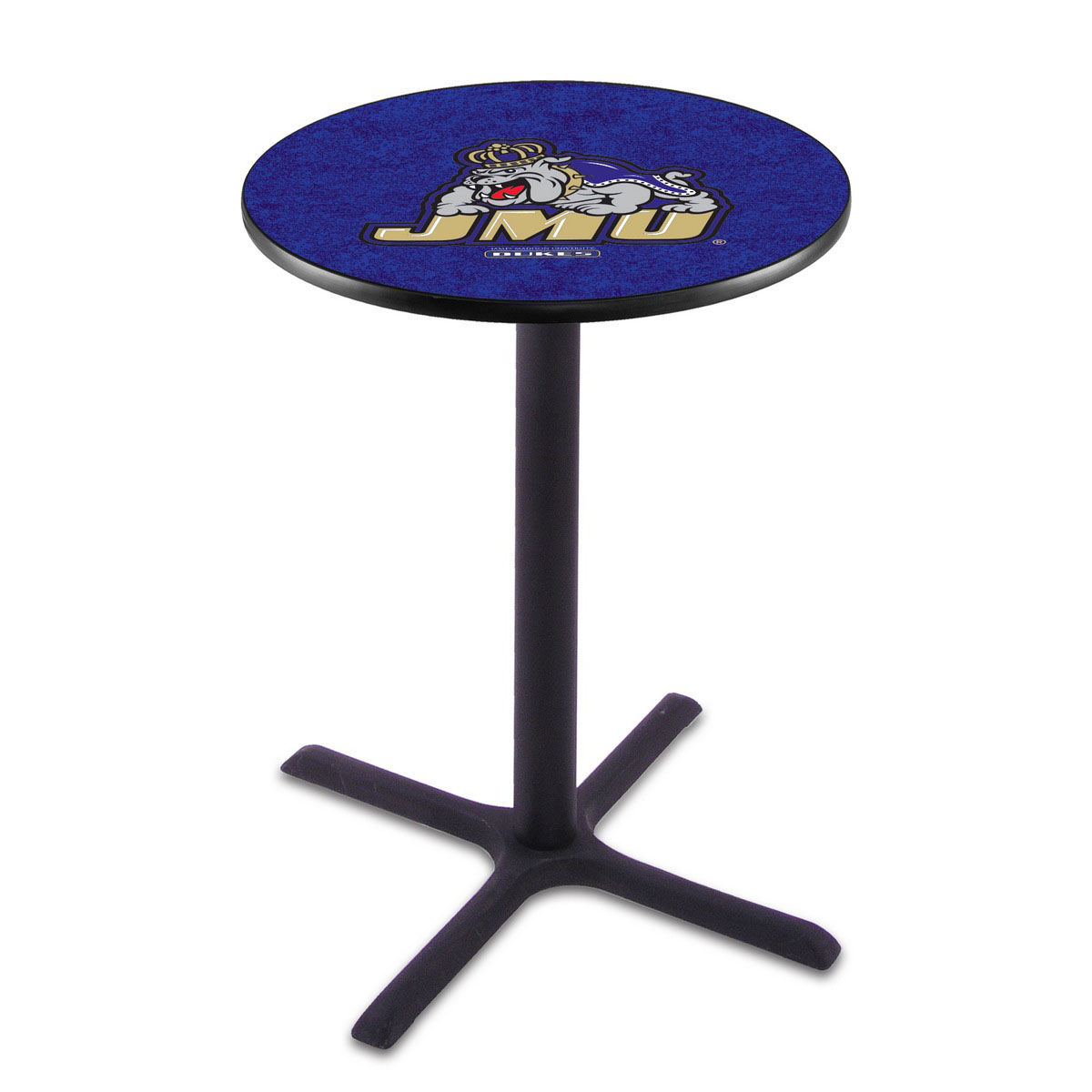 James Madison Black Wrinkle Pub Table
