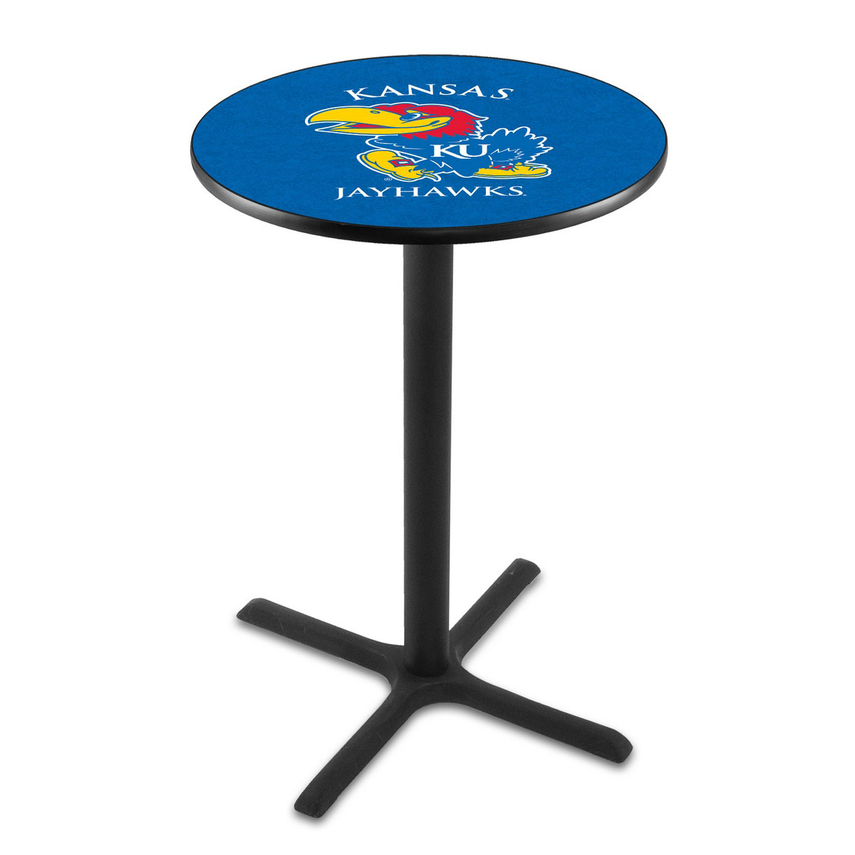 Kansas Black Wrinkle Pub Table