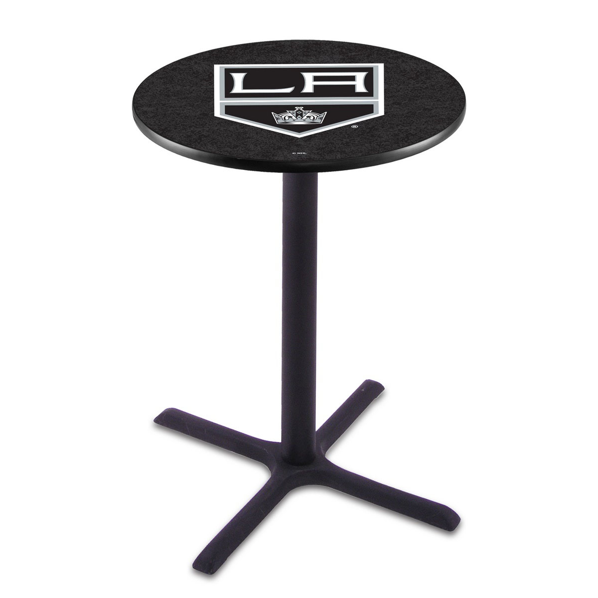 Los Angeles Kings Black Wrinkle Pub Table