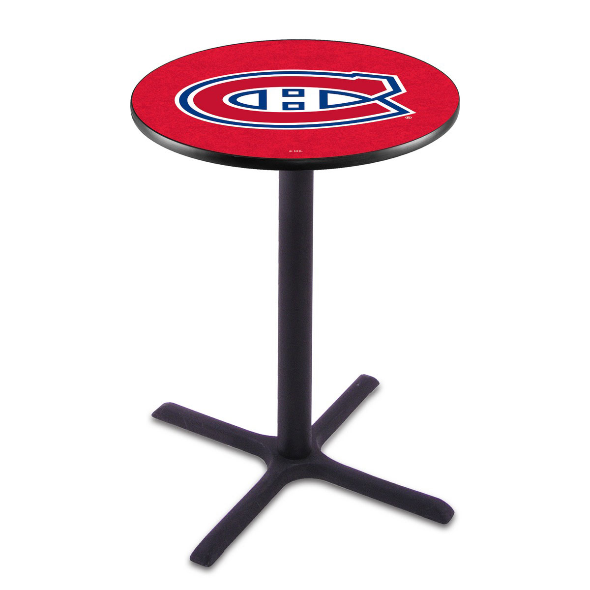 Montreal Canadiens Black Wrinkle Pub Table