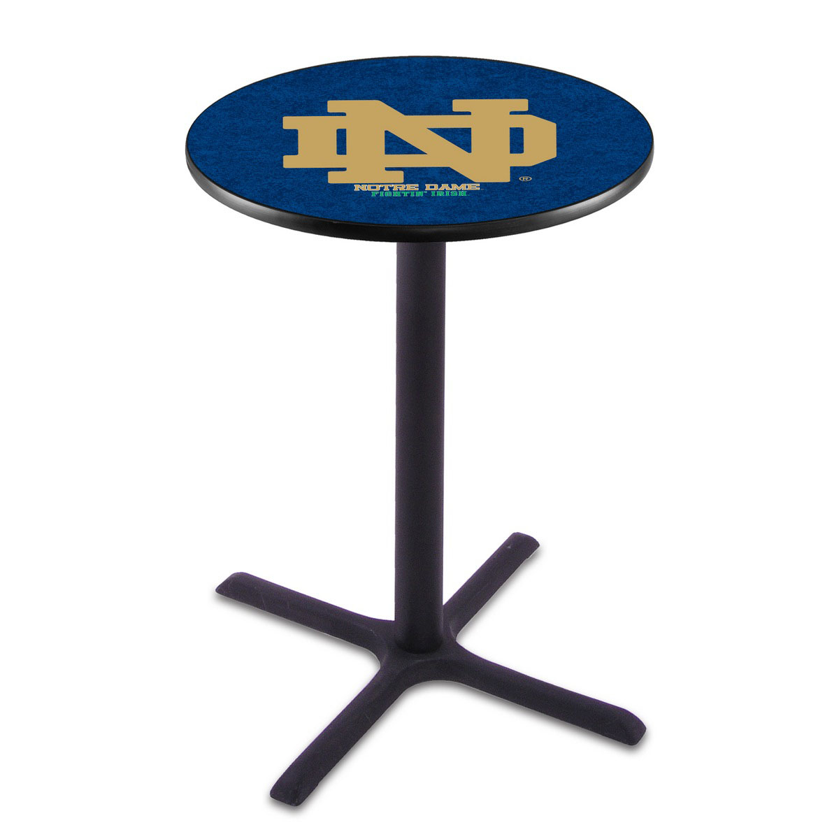 Notre Dame Black Wrinkle Pub Table
