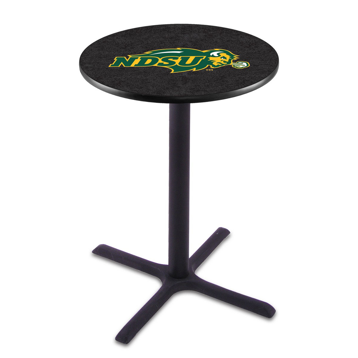 North Dakota State Black Wrinkle Pub Table