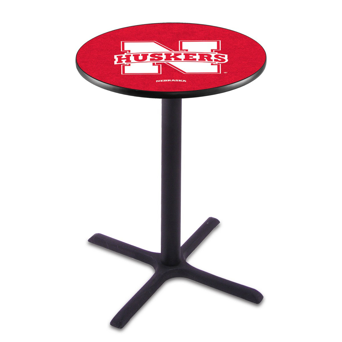 Nebraska Black Wrinkle Pub Table