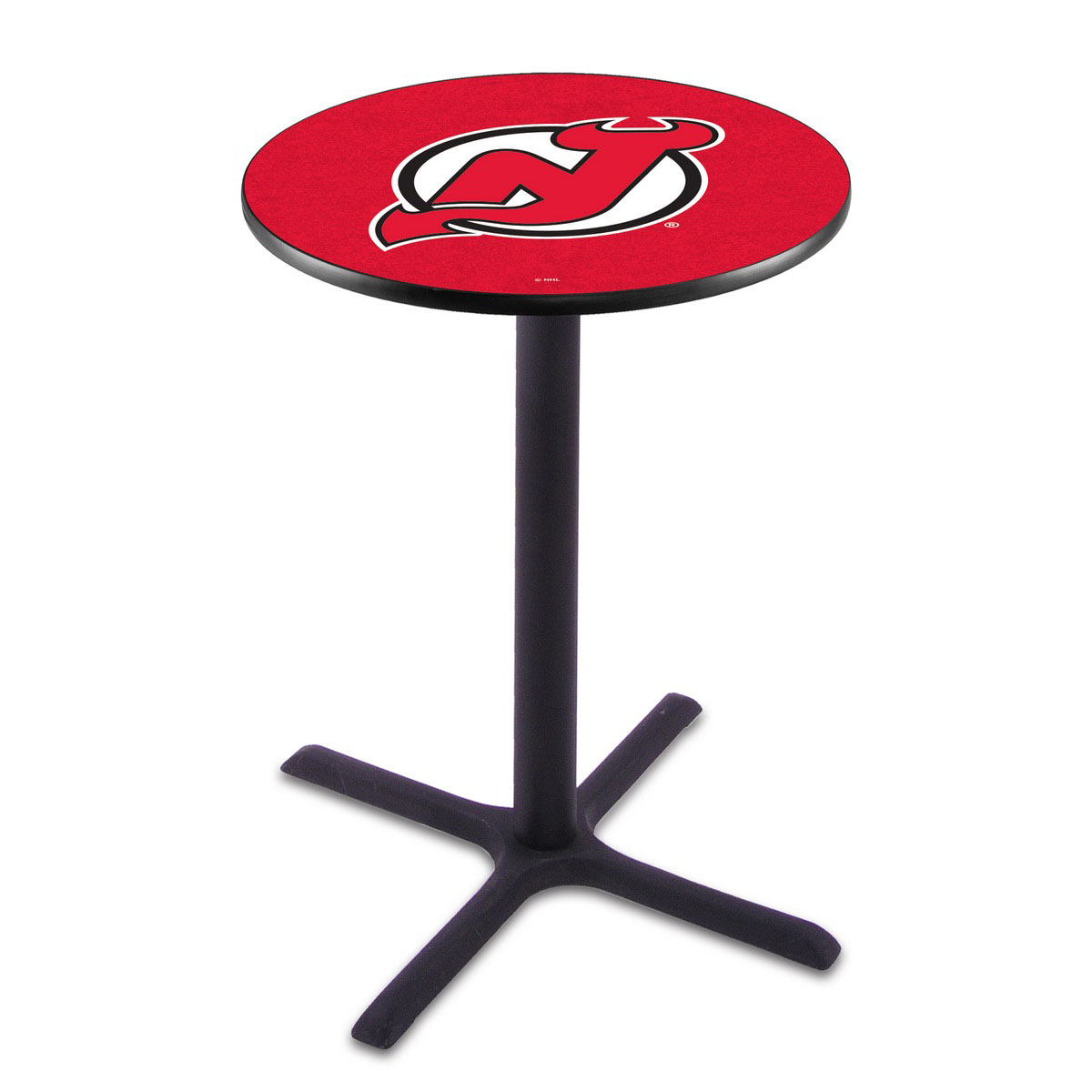 New Jersey Devils Black Wrinkle Pub Table