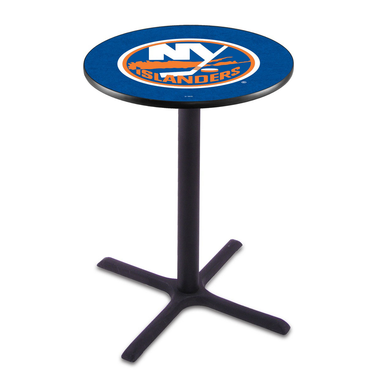 New York Islanders Black Wrinkle Pub Table