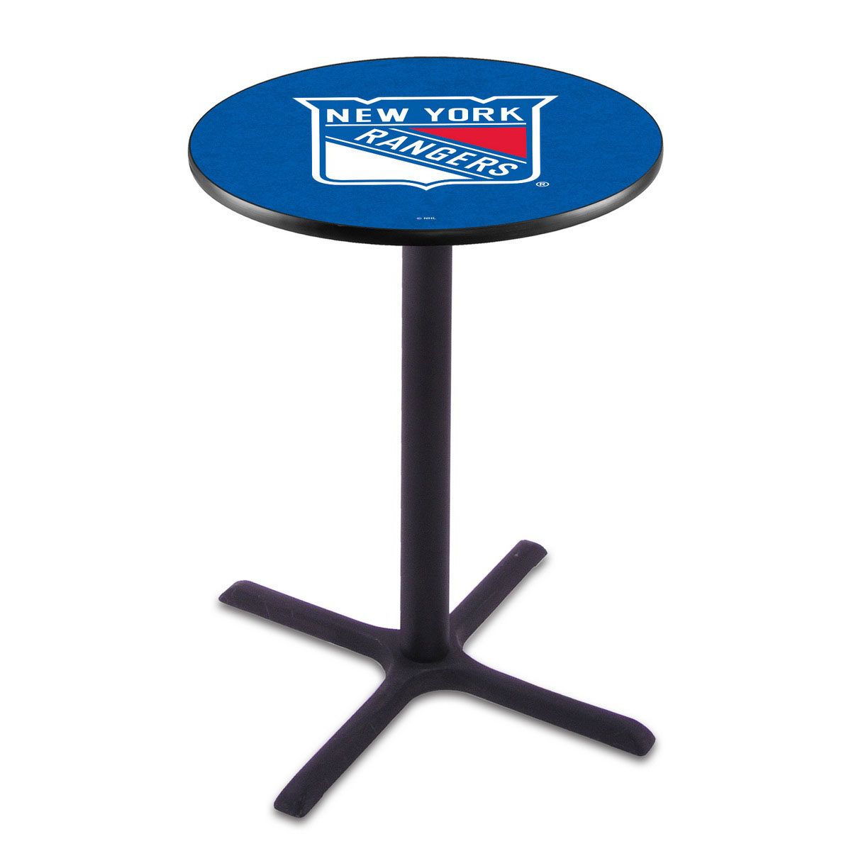 New York Rangers Black Wrinkle Pub Table