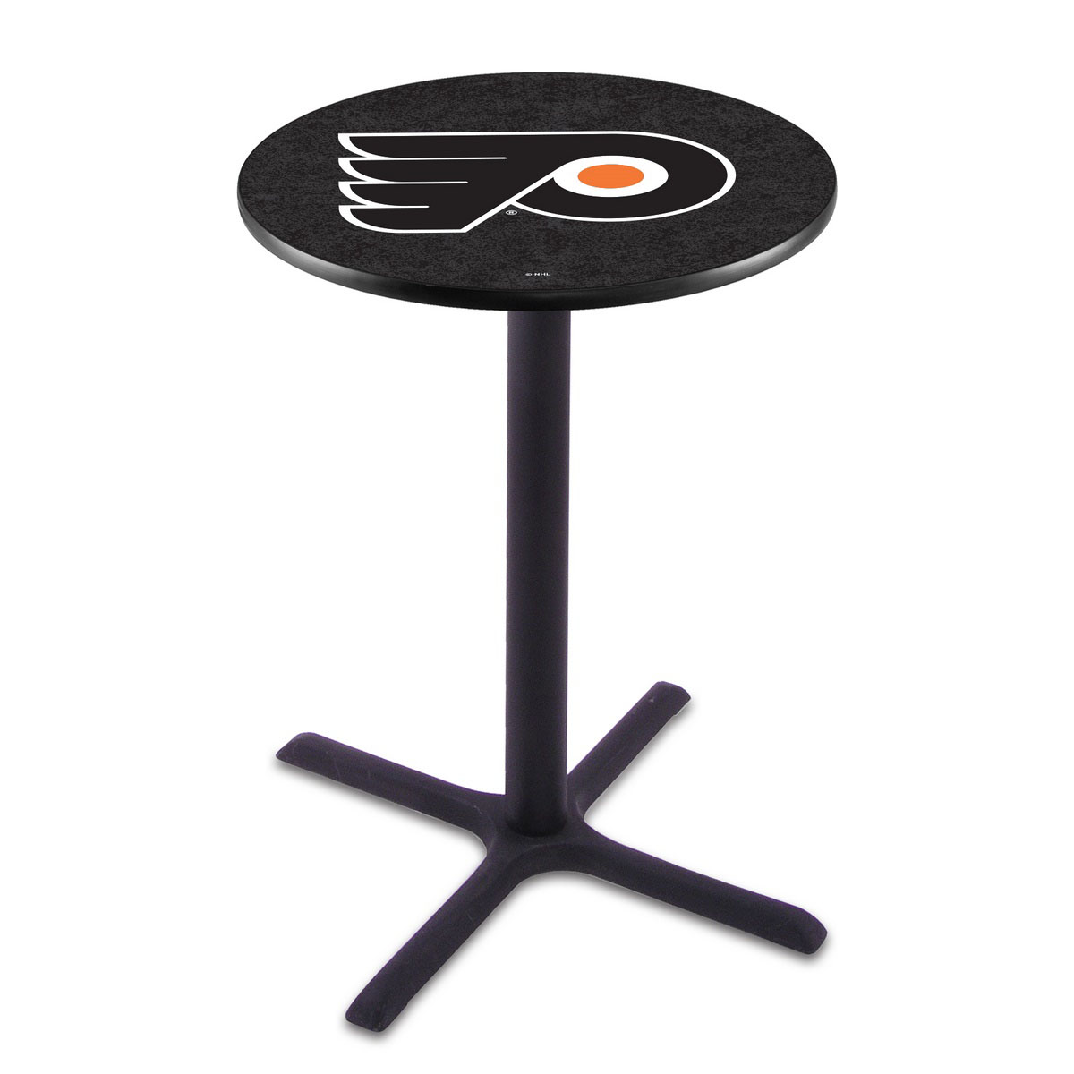 Philadelphia Flyers Black Wrinkle Pub Table: Black Background