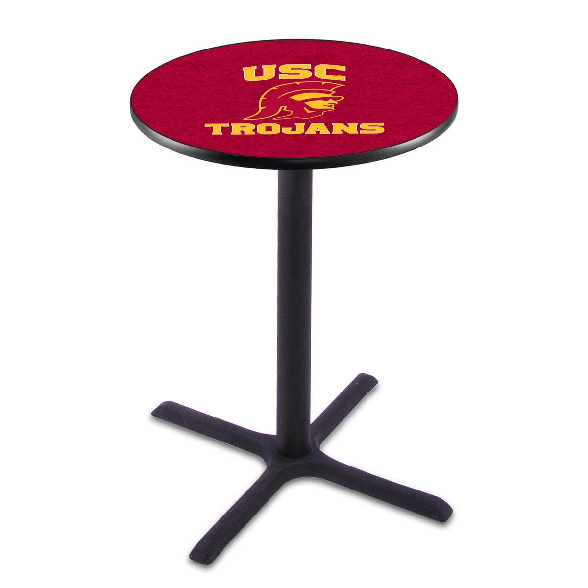 USC Trojans Black Wrinkle Pub Table