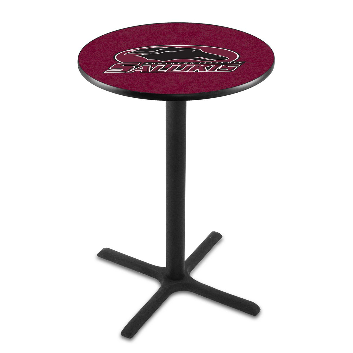 Southern Illinois Black Wrinkle Pub Table