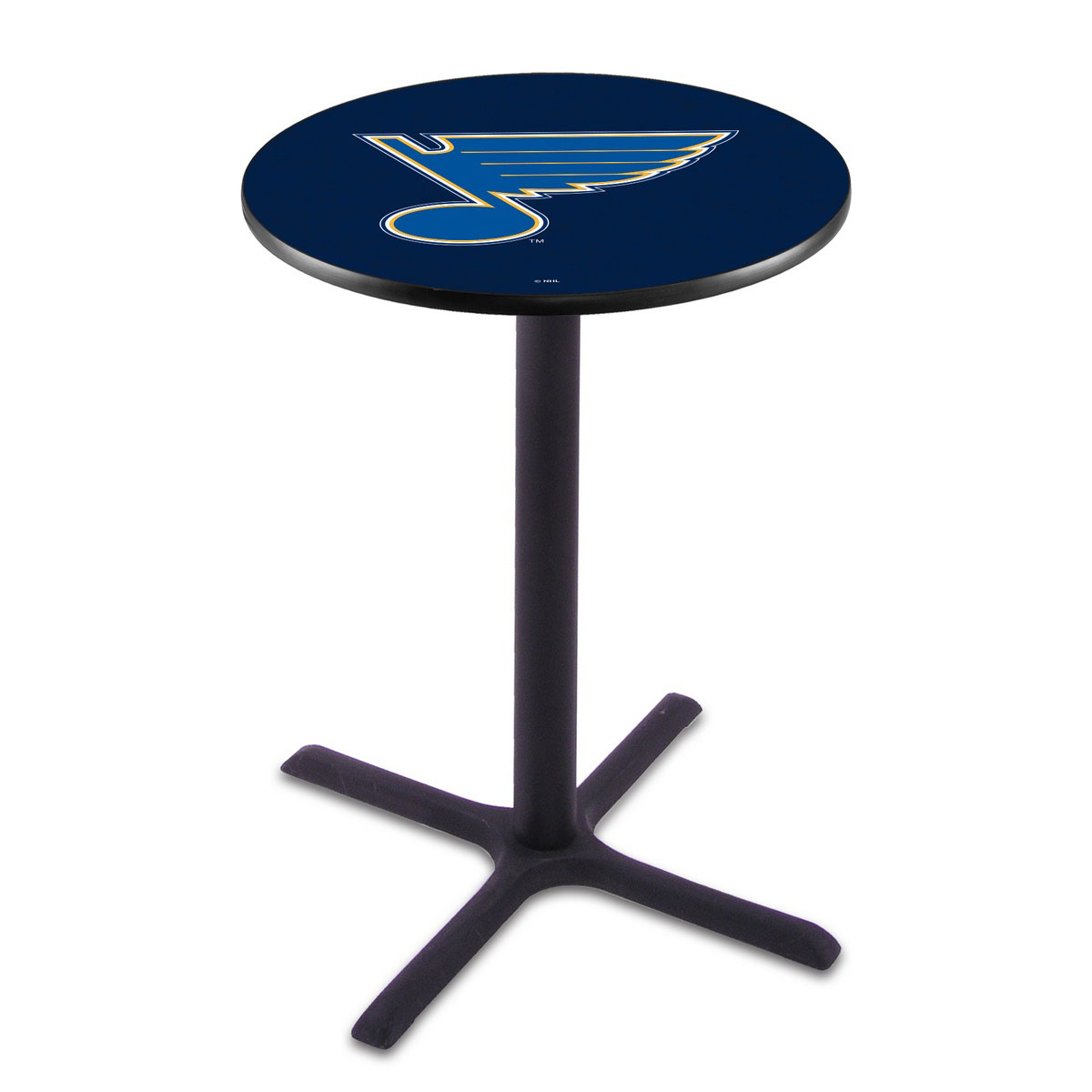 St Louis Blues Black Wrinkle Pub Table
