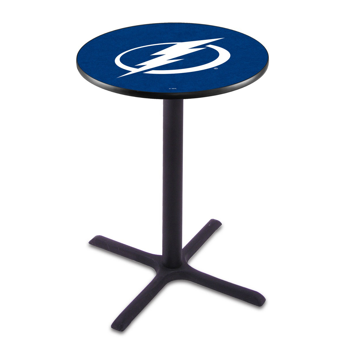 Tampa Bay Lightning Black Wrinkle Pub Table