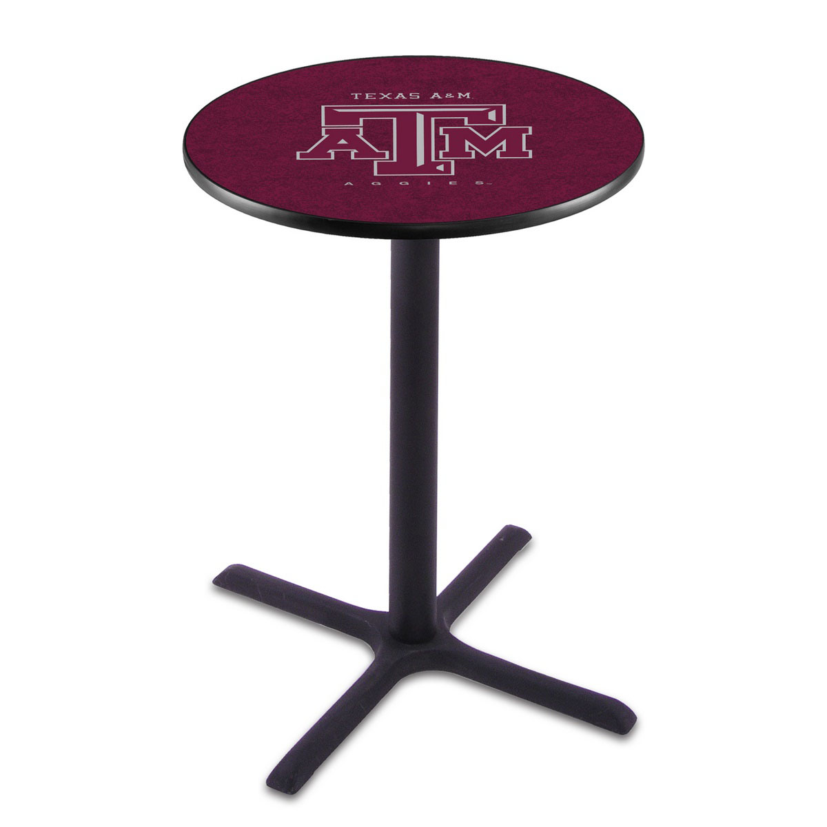 Texas A&M Black Wrinkle Pub Table