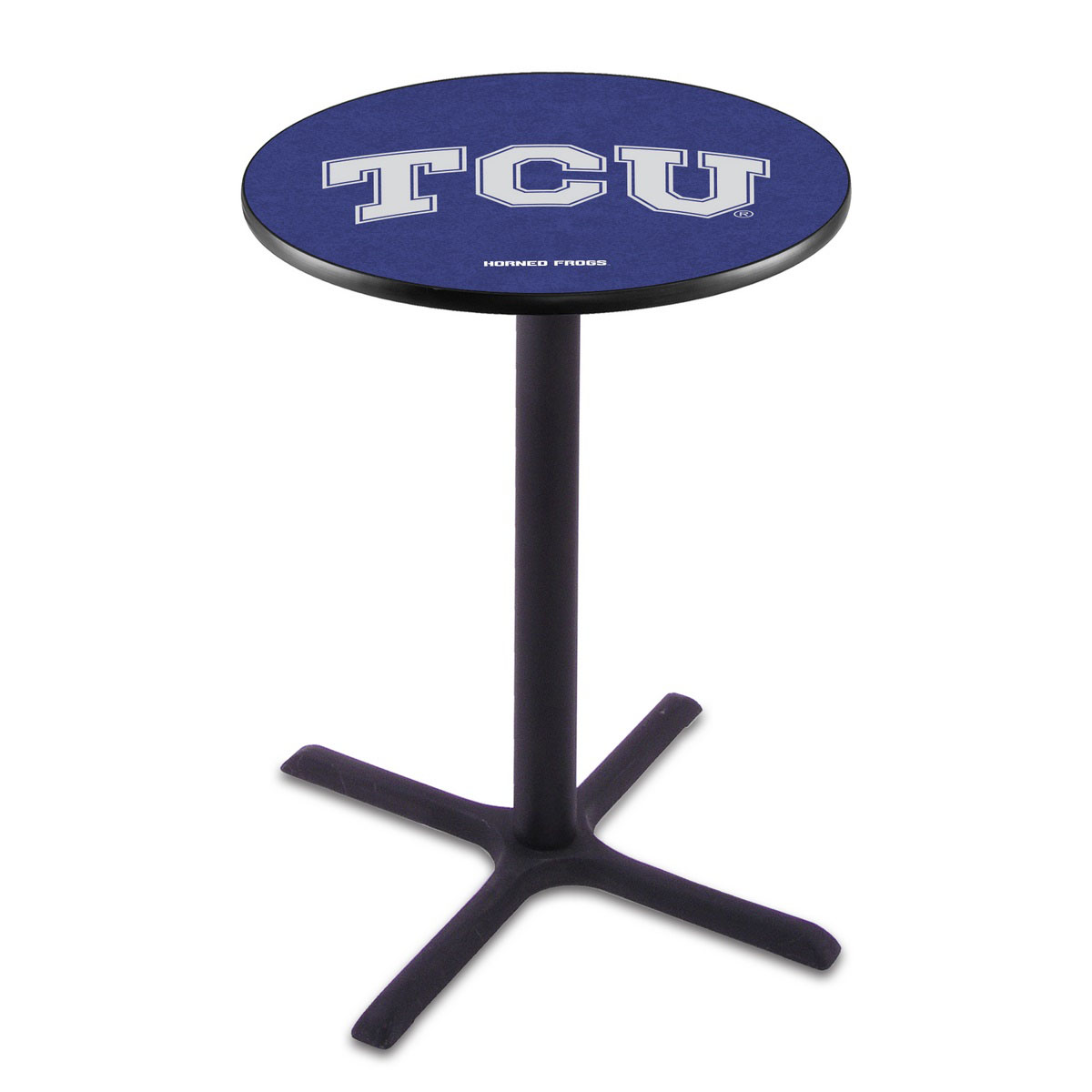 TCU Black Wrinkle Pub Table